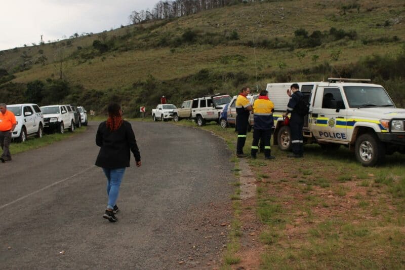 SAPS and search and rescue teams.