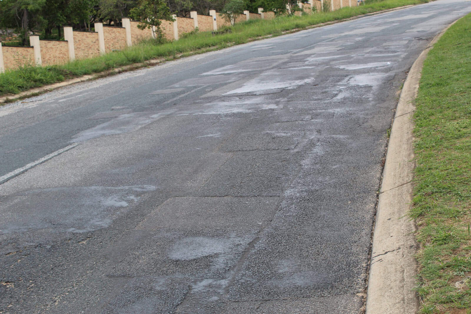 Some of the potholes that were recently patched. > Photos: Tumelo Waga Dibakwane