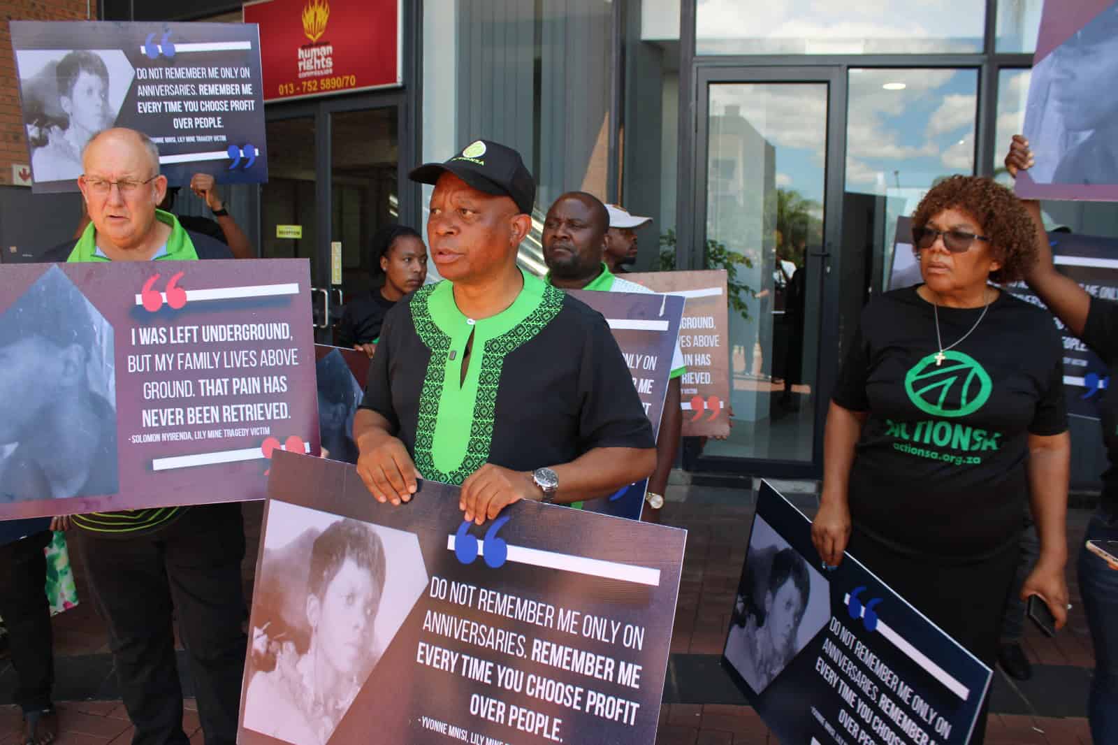 ActionSA leaders Athol Trollip, Herman Mashaba, Dr Mbahare Kekana and Thoko Mashiane in Mbombela. > Photo Riot Hlatshwayo